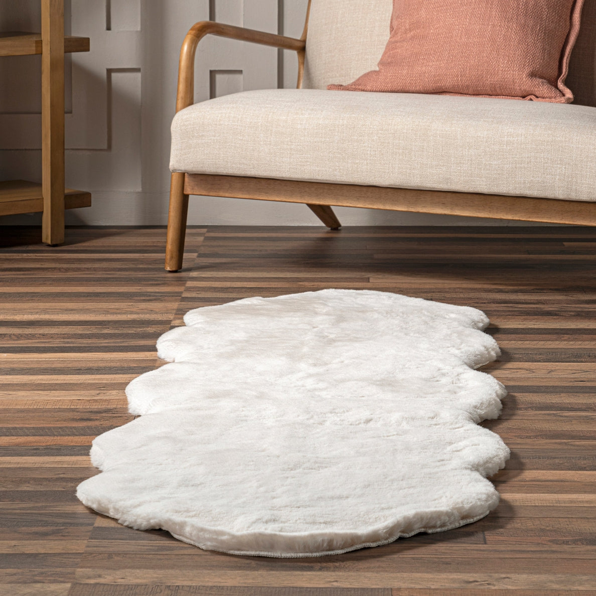 Eline Faux Sheepskin Machine Washable Area Rug