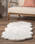 Eline Faux Sheepskin Machine Washable Area Rug