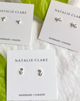 Mini Silver Tulip Studs