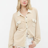 Ginnie Waffle Button Jacket