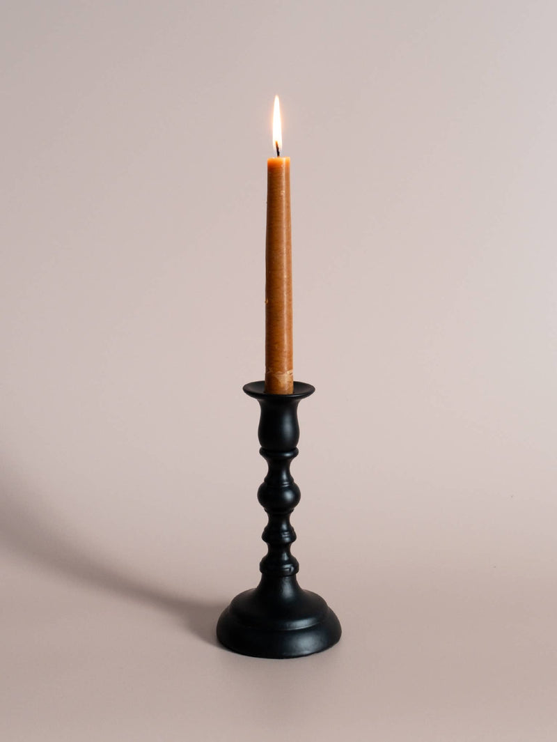 Black Empire Taper Candle Holder Small