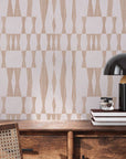 Grasscloth Geo Jute Peel and Stick Wallpaper