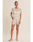 Melanie Fishnet Sweater - Cloth + Cabin