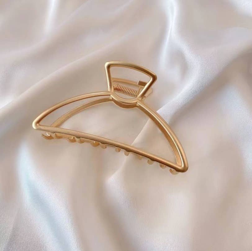Faith Half Moon Gold Hair Clip