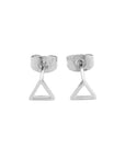 Outline Triangle Stud Earrings