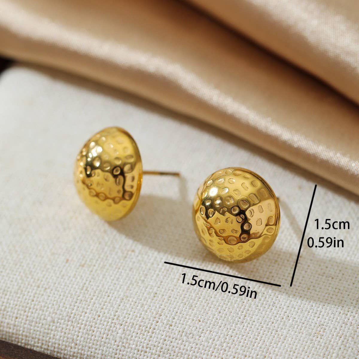 18K Gold Geometric Earrings
