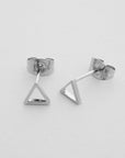 Outline Triangle Stud Earrings