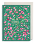 Green Petals Mother's Day Greeting Card