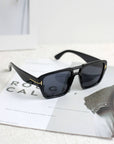 Nomad Retro Oversized Rectangular Sunglasses