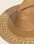 Two Tone Floppy Boho Straw Hat