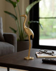 Gold Crane Gleaming Figurine - Cloth + Cabin