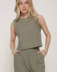 Brylee Linen Look Pants Set