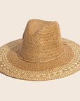 Two Tone Floppy Boho Straw Hat