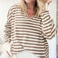 Portia Striped Sweatshirt