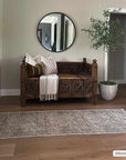 Barny Beige Washable Area Rug