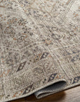 Barny Beige Washable Area Rug