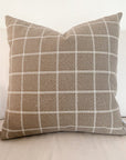 C+C Avonlea Windowpane Pillow Cover | Natural