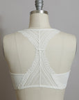 Seamless Front Lace Racerback Bralette