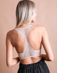 Seamless Front Lace Racerback Bralette