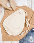 Oversized Canvas Sling Bag
