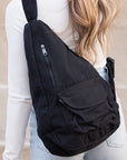 Oversized Canvas Sling Bag