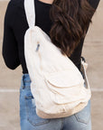 Oversized Canvas Sling Bag