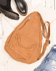 Oversized Canvas Sling Bag