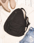 Oversized Canvas Sling Bag
