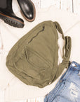Oversized Canvas Sling Bag
