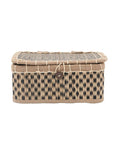 Hand-Woven Seagrass Box with Lid