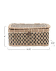 Hand-Woven Seagrass Box with Lid
