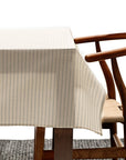 Natural Striped Tablecloth - Cloth + Cabin
