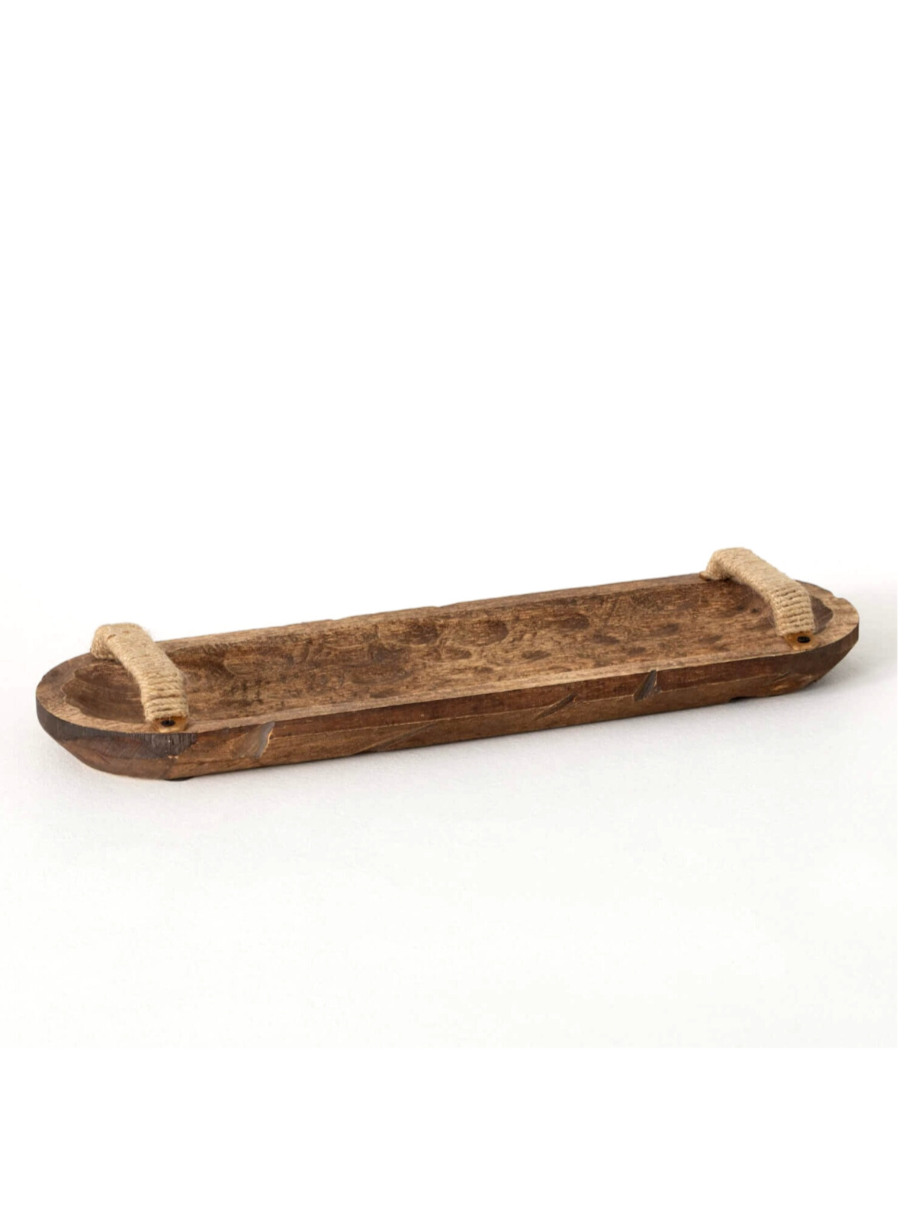 Hand Carved Long Handled Bowl - Cloth + Cabin