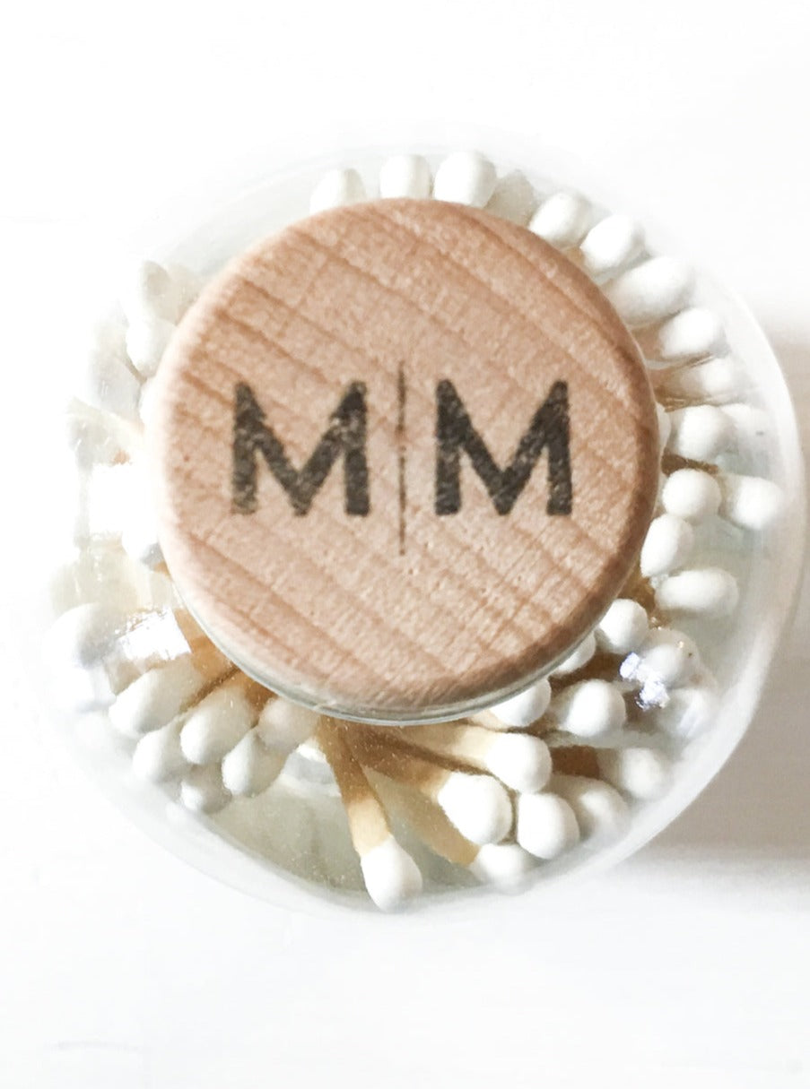 Vintage Apothecary Matches / White