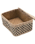 Hand-Woven Seagrass Box with Lid