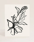 Flora Art Print in Noir 8" x 10"