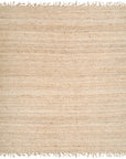 Bleached Jute Area Rug
