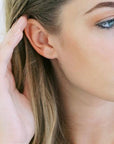 Outline Triangle Stud Earrings - Cloth + Cabin