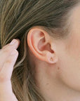 Outline Triangle Stud Earrings - Cloth + Cabin