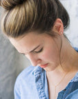 Mini Hexagon Stud Earrings - Cloth + Cabin
