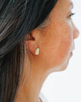 Matte Brass Arch Earring Posts