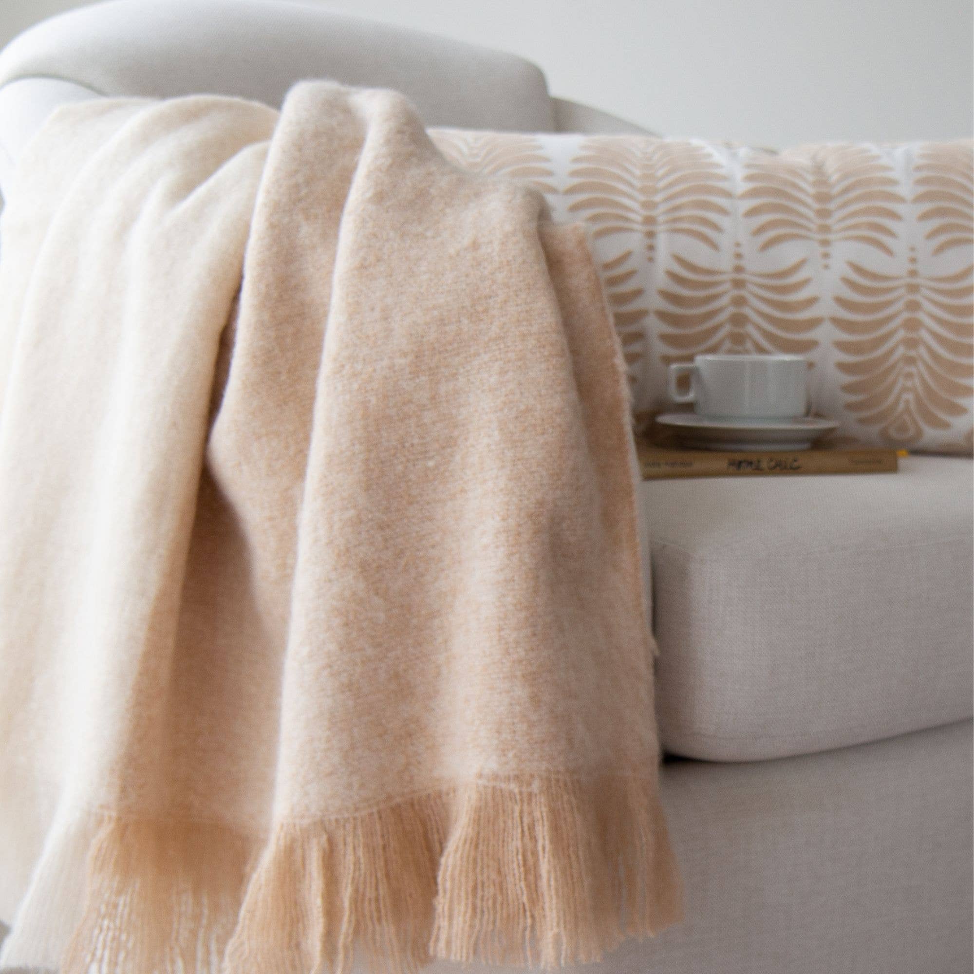 Calla Faux Mohair Throw