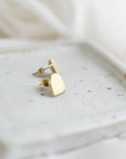 Matte Brass Arch Earring Posts