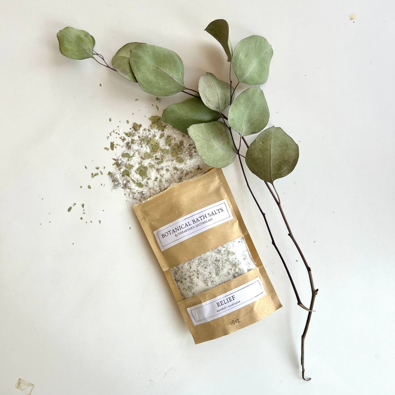 Relief - Menthol Eucalyptus Bath Salts - Cloth + Cabin