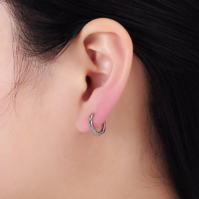13mm Rounded Huggie Earrings