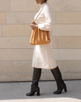 Carrie Tan Pleated Vegan Shoulder Bag - Cloth + Cabin