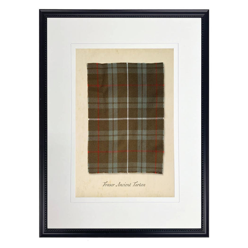 Matted Print of the Fraser Tartan Plaid