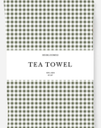 Tea Towel / Woven Mini Gingham Check in Olive