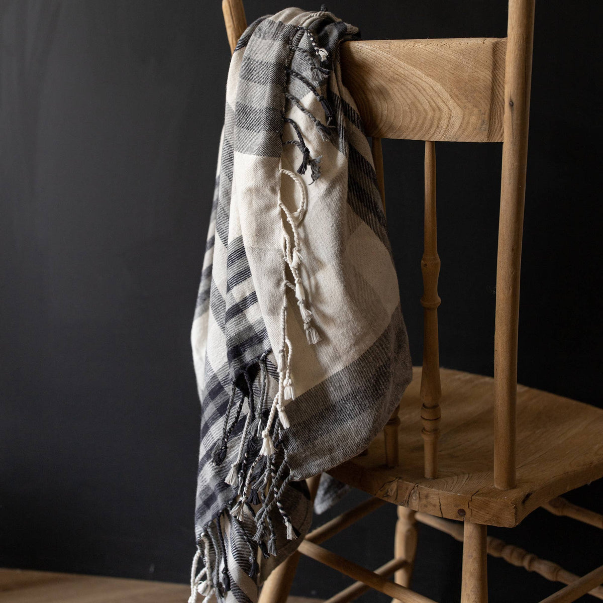 Arlen Woven Plaid Throw Blanket