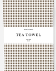 Tea Towel / Woven Mini Gingham Check in Tobacco